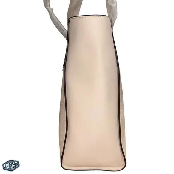 MICHAEL KORS Light Cream Coated Canvas Leida Large Tote Bag/PurseNEW/NWT!!